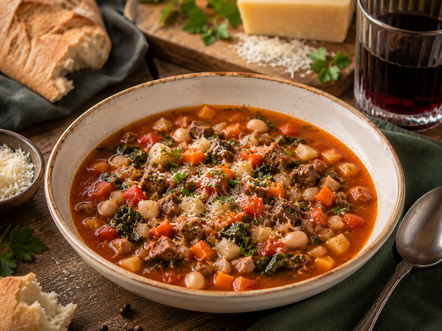 Italiensk köttsoppa